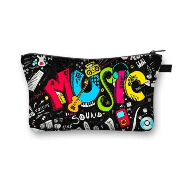 Kosmetiktaschen mit Musik Motiven – Bild 34